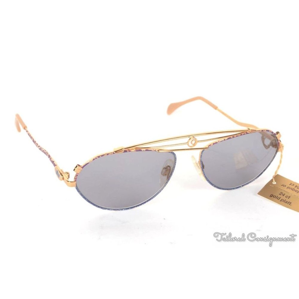 NWT MCS 277 Vintage 24 CT GOLD 55-16 Sunglasses